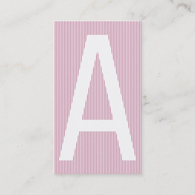 Carte De Visite Basé sur la typographie (Dos)