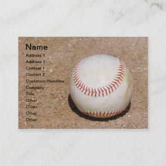 Carte De Visite baseball dans la terre