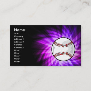 Carte De Visite Baseball en peluche; softball