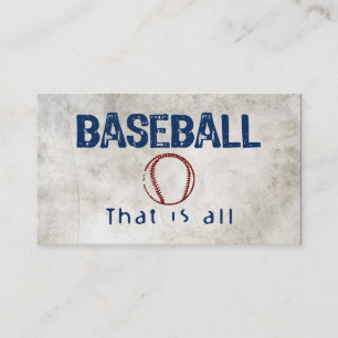 Carte De Visite Baseball, That Is All