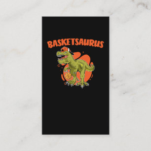 Carte De Visite Basket-ball jouant Trex Funny Dino Sport