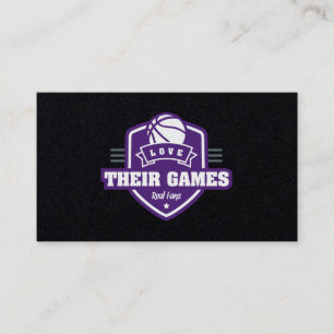 Carte De Visite Basket-ball Sacramento Kings Jersey Couleur