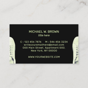 Carte De Visite Basket Chaussures Sport néon couple gymnase vêteme