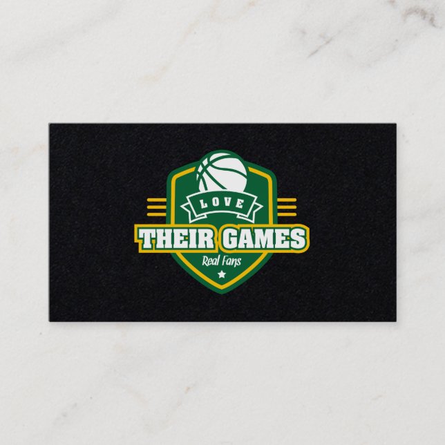Carte De Visite Basketball Seattle Supersonics Jersey Color (Devant)