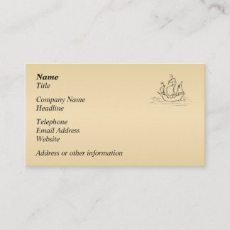 Carte De Visite Bateau de pirate