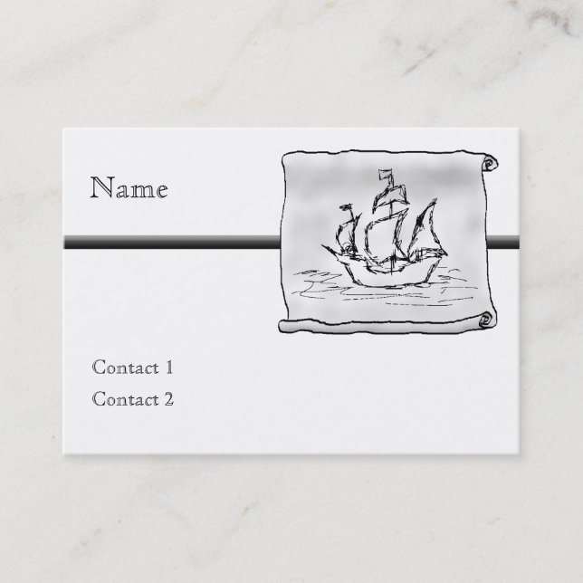 Carte De Visite Bateau de pirate (Devant)