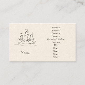 Carte De Visite Bateau de pirate