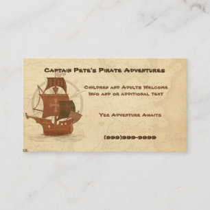 Carte De Visite Bateau de pirates