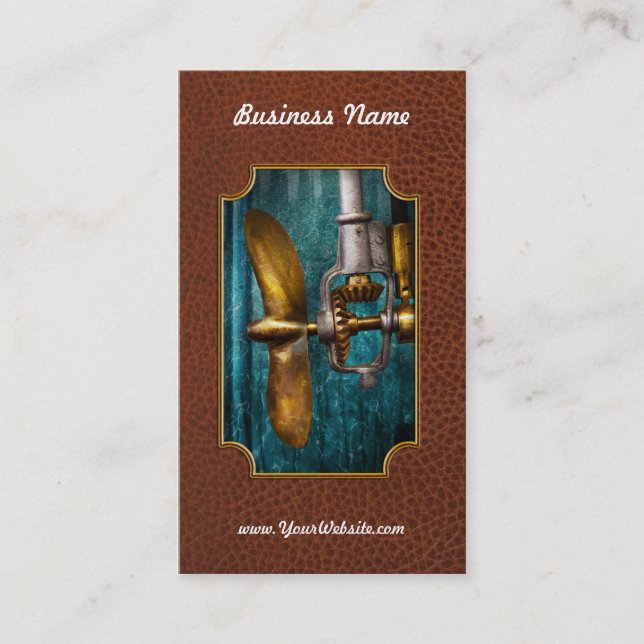 Carte De Visite Bateau - propulsion (Devant)