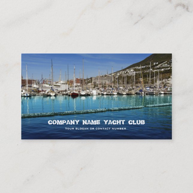 Carte De Visite Bateaux naviguant le club de yacht dans des (Devant)