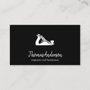 Carte De Visite Bâtiment noir personnalisé