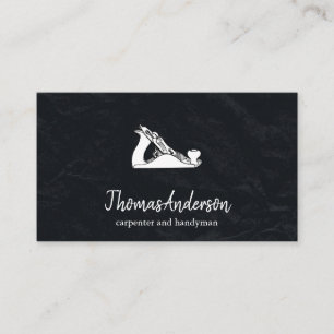 Carte De Visite Bâtiment noir personnalisé