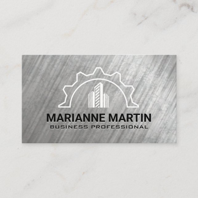 Carte De Visite Bâtiments commerciaux | Développement immobilier (Devant)