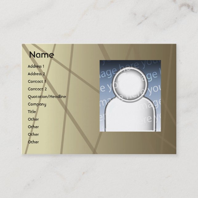 Carte De Visite Bâtons Brown - potelés (Devant)