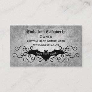 Carte De Visite Batte victorienne gothique avec des remous