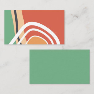 Carte De Visite Bauhaus Abstraits formes artwork rétro