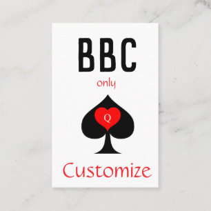 Carte De Visite BBC Seule pique lame signe Thunder_Cove
