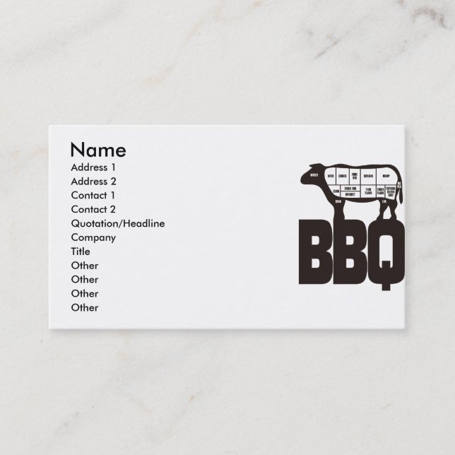 CARTE DE VISITE BBQ (Devant)