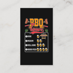 Carte De Visite BBQ Griller Viande Amant Barbecue Griller