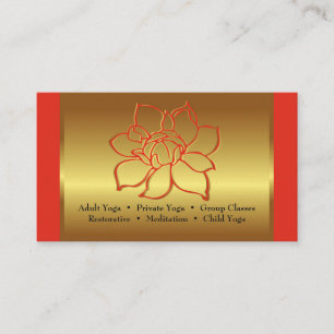 Carte De Visite BC pour Yoga Instructeur ou studio de beauté