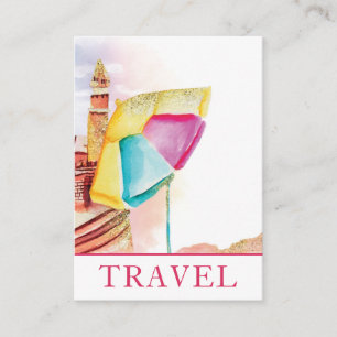 Carte De Visite *~* Beach Sand Sea Travel QR Tourisme touristique