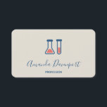 Carte De Visite Beaker & Test Tube Science Themed<br><div class="desc">Cartes de visite avec un dessin mignon d'un tube d'essai et bécher. Parfait pour les types scientifiques.</div>