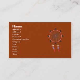 Carte De Visite Bear Dream Catcher