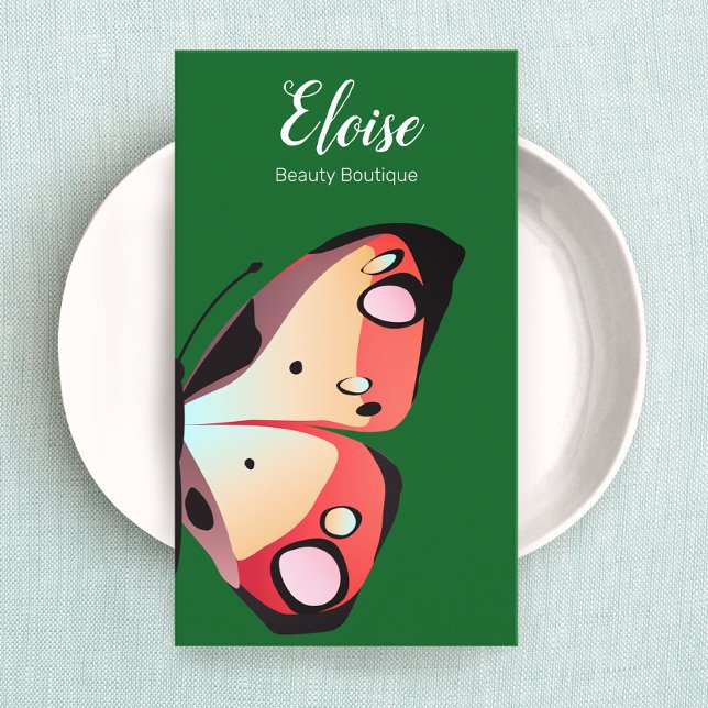 Carte De Visite Beau papillon gras (Créateur téléchargé)