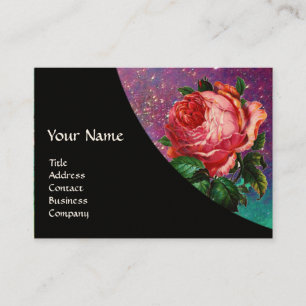 CARTE DE VISITE BEAU ROSE ROSE ROSE ROSE, SCEAU DE CIRE ROUGE EN P