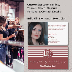 Carte De Visite Beauté au-delà des frontières : Salon des cheveux 