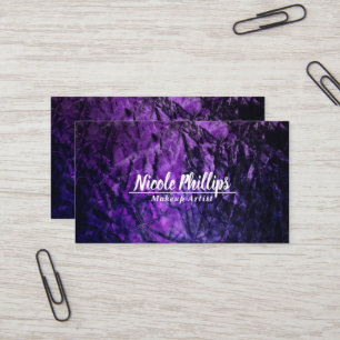 Carte De Visite Beauté Chic Abstrait Glamour Violet