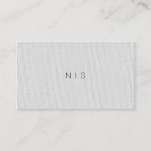 Carte De Visite Beauté de toile grise minimaliste classique