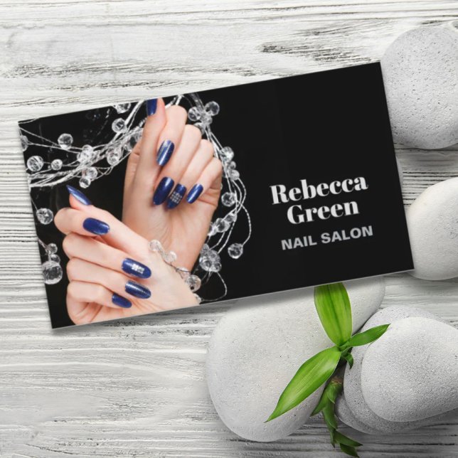 Carte De Visite Beauté moderne Manicuriste Nail Artiste Nail Salon (Modern Beauty Manicurist Nail Artist Nail Salon Business Card)