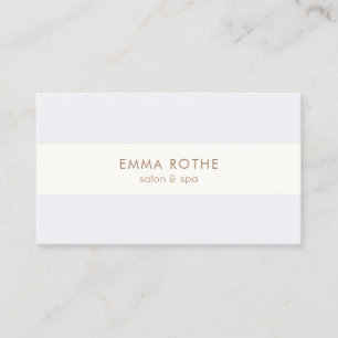 Carte De Visite Beauté simple et élégante Pastel Lavender violet
