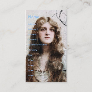 Carte De Visite Beauté Vintage