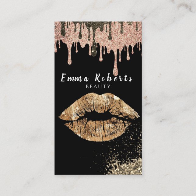 Carte De Visite Beauty Bokeh Shine Parties scintillant Étincelante (Devant)