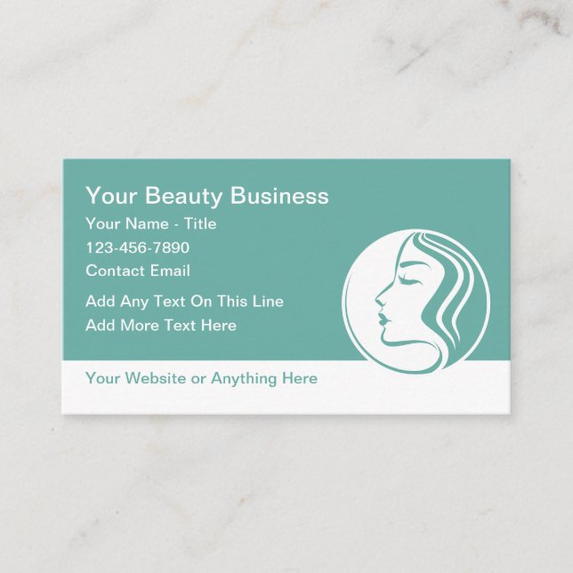 Carte De Visite Beauty Fashion Makeup Business Cards (Devant)