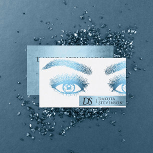 Carte De Visite Beauty Glam Professional   Glitzy Robin Oeuf Bleu