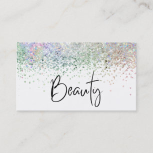 Carte De Visite *~* BEAUTY Hologram Holograph Pastel Parties scint