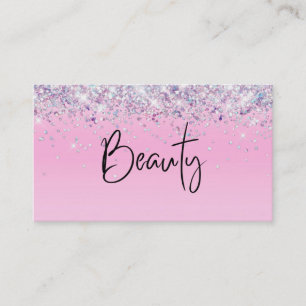 Carte De Visite *~* BEAUTY Hologramme Holograph Parties scintillan