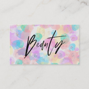 Carte De Visite *~* BEAUTY Pastel Abstrait Arc-en-ciel coloré mod