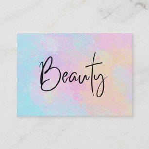 Carte De Visite *~* BEAUTY Pastel Girly Soft Plutôt Rainbow Moder