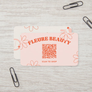 Carte De Visite Beauty Skincare QR Code