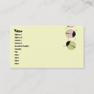Carte De Visite Bébé Bugs.