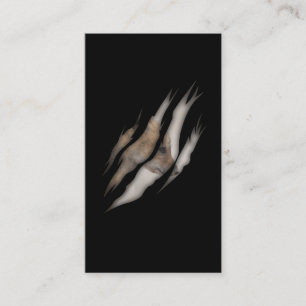 Carte De Visite Bébé mignon Fox Lover Torn Animal Torn