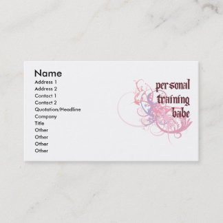 Carte De Visite Bébé personnel de formation