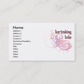 Carte De Visite Bébé tenant le bar