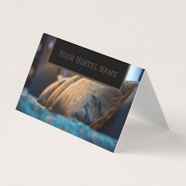 Carte De Visite Bed and Breakfast Hostel Brown Photo Old Stylish (Devant)