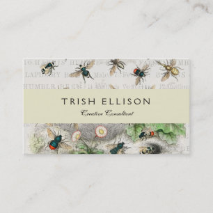 Carte De Visite Bee Honey Travailleur Queen Bees Antique