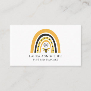 Carte De Visite Bee Rainbow Busy Bees Garderie